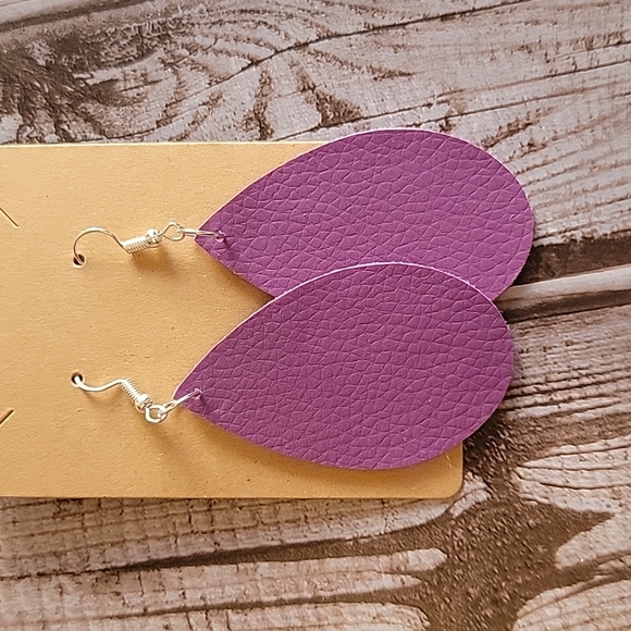 Handmade Faux Leather Earrings Bundle - Picture 5 of 14